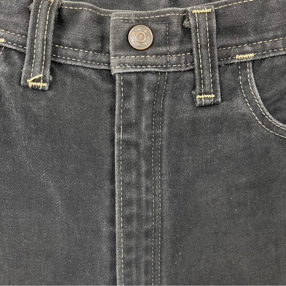!SOLD! RED SNAP Vintage Black Dark Grey Star Pocket High Waisted Skater Jeans - Picture 5 of 12
